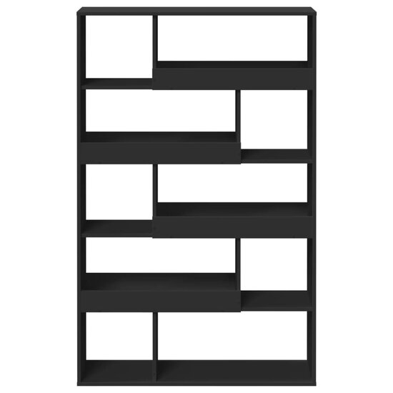 Kamerscherm 100x33x156,5 cm bewerkt hout zwart