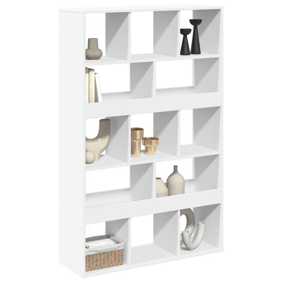 Kamerscherm 100x33x156,5 cm bewerkt hout wit