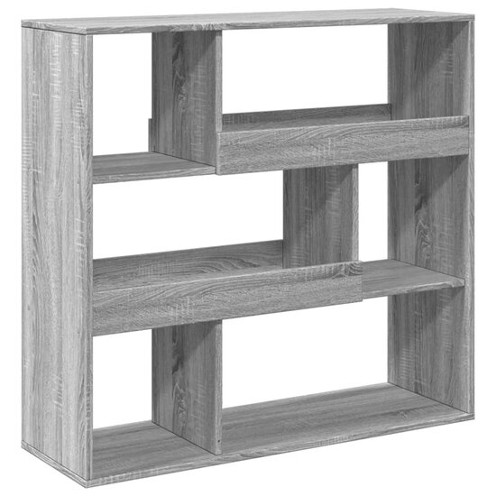 Kamerscherm 100x33x94,5 cm bewerkt hout grijs sonoma eikenkleur