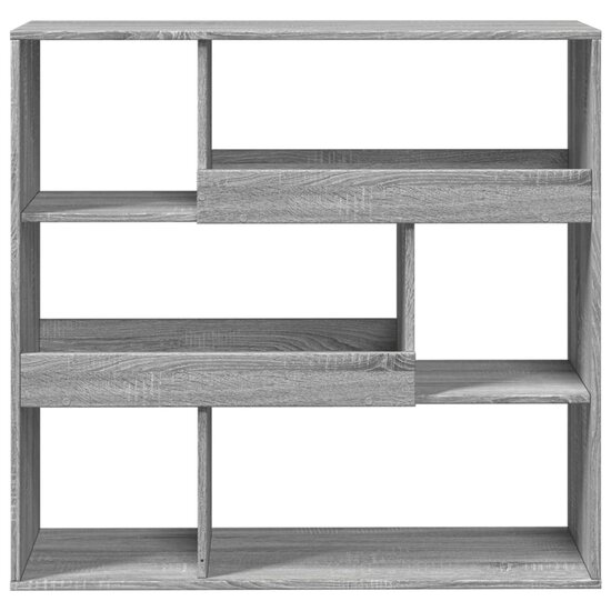 Kamerscherm 100x33x94,5 cm bewerkt hout grijs sonoma eikenkleur