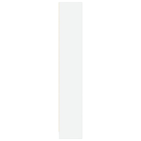 Boekenkast 80x24x143 cm bewerkt hout wit