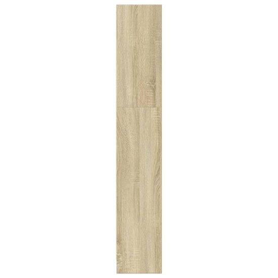 Boekenkast 80x24x143 cm bewerkt hout sonoma eikenkleurig