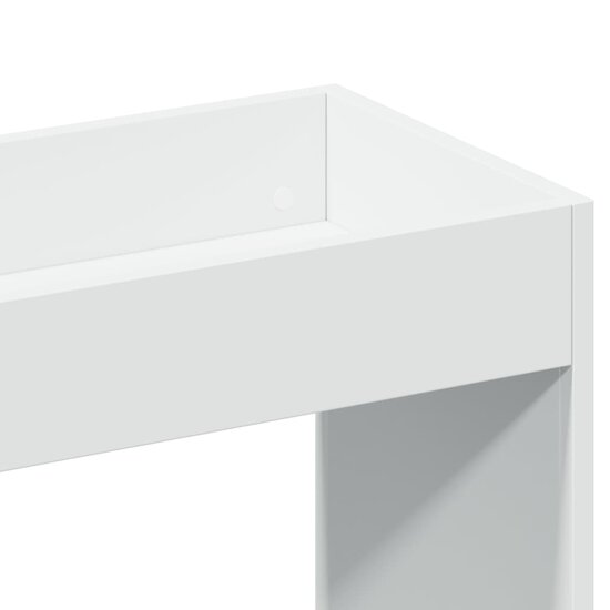 Hoge kast 63x33x140 cm bewerkt hout wit