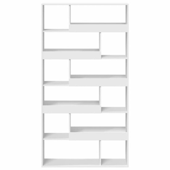 Boekenkast 100x33x187,5 cm bewerkt hout wit