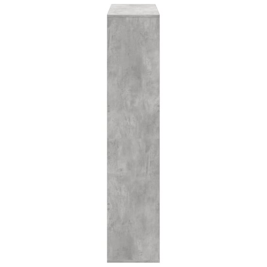 Boekenkast 100x33x156,5 cm bewerkt hout betongrijs