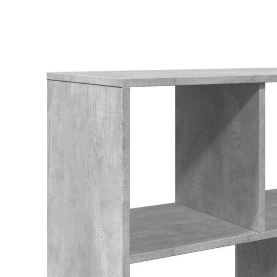 Boekenkast 100x33x156,5 cm bewerkt hout betongrijs