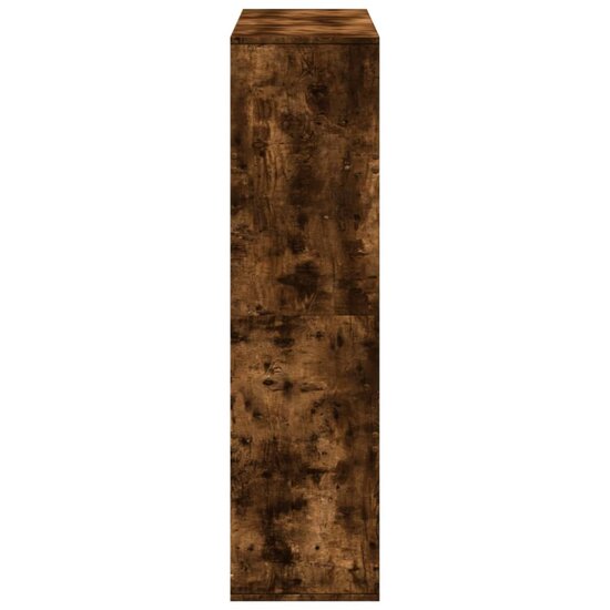 Boekenkast 100X33X125,5 Cm Bewerkt Hout Kleurig 125.5 cm Gerookt eiken