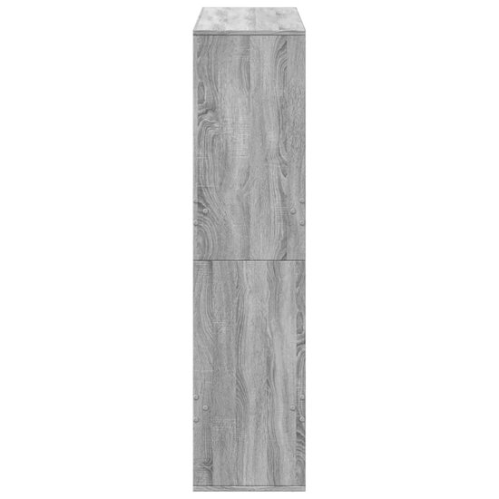 Boekenkast 100X33X Bewerkt Hout Eikenkleurig 135 cm Grijs sonoma