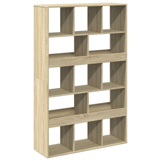 Boekenkast 100X33X156,5 Cm Bewerkt Hout Kleurig 156.5 cm Sonoma eiken