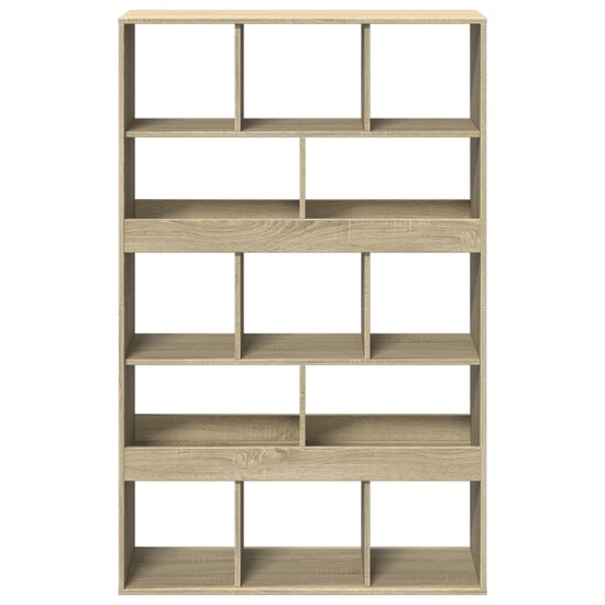 Boekenkast 100X33X156,5 Cm Bewerkt Hout Kleurig 156.5 cm Sonoma eiken