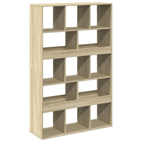Boekenkast 100X33X156,5 Cm Bewerkt Hout Kleurig 156.5 cm Sonoma eiken