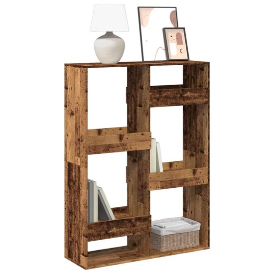 Boekenkast 100X33X Bewerkt Hout Kleurig 135 cm Oud hout