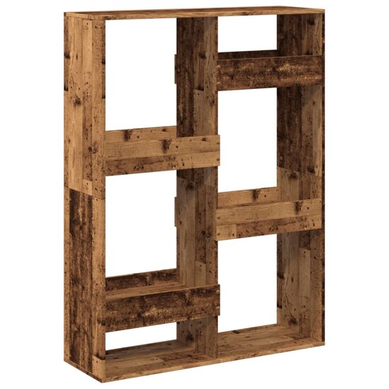 Boekenkast 100X33X Bewerkt Hout Kleurig 135 cm Oud hout