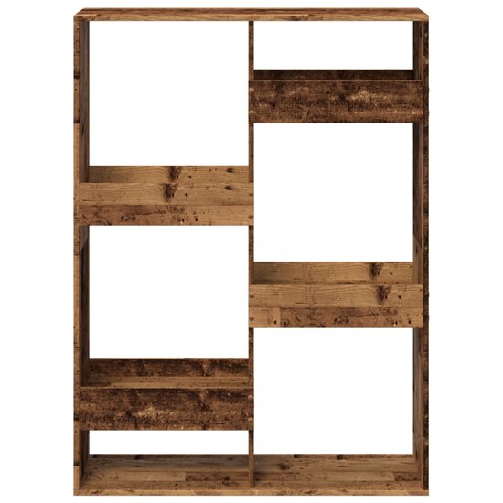Boekenkast 100X33X Bewerkt Hout Kleurig 135 cm Oud hout