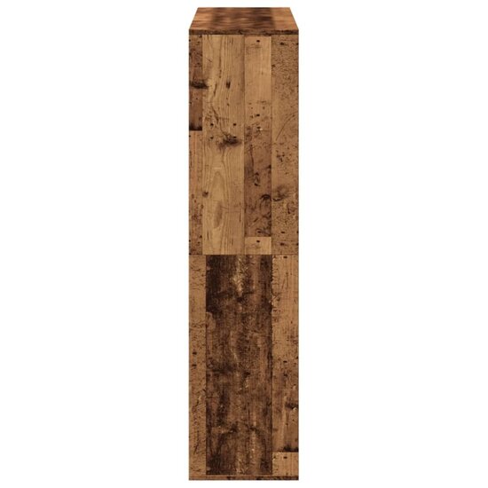Boekenkast 100X33X Bewerkt Hout Kleurig 135 cm Oud hout