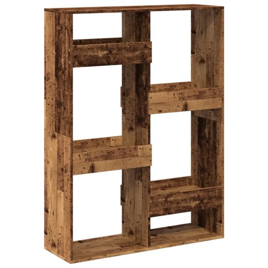 Boekenkast 100X33X Bewerkt Hout Kleurig 135 cm Oud hout