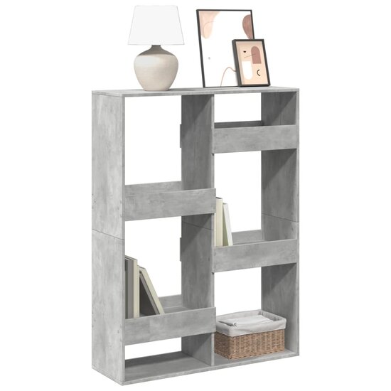 Boekenkast 100X33X Bewerkt Hout 135 cm Betongrijs