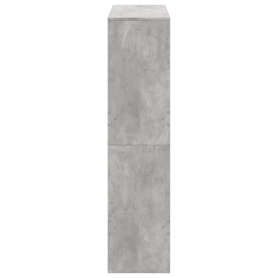 Boekenkast 100X33X Bewerkt Hout 135 cm Betongrijs