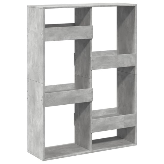 Boekenkast 100X33X Bewerkt Hout 135 cm Betongrijs