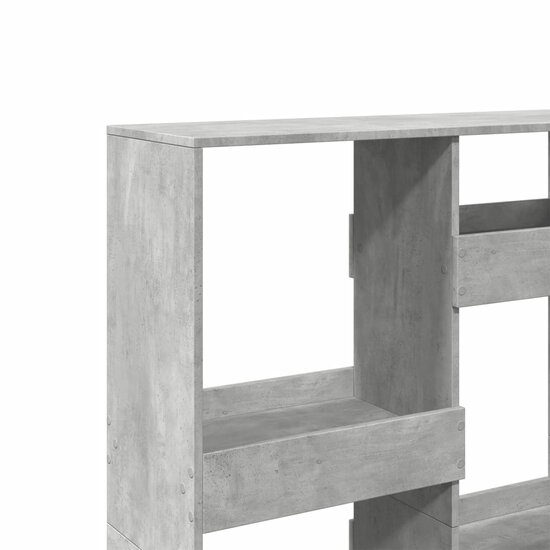 Boekenkast 100X33X Bewerkt Hout 135 cm Betongrijs