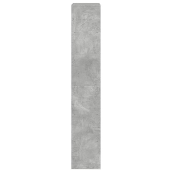 Boekenkast 100X33X187,5 Cm Bewerkt Hout 187.5 cm Betongrijs