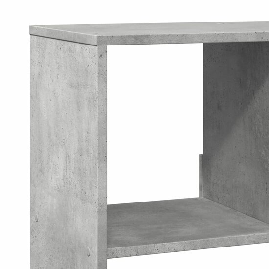 Boekenkast 100X33X187,5 Cm Bewerkt Hout 187.5 cm Betongrijs