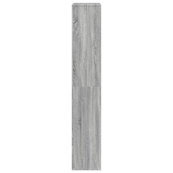 Boekenkast 100X33X187,5 Cm Bewerkt Hout Eikenkleur 187.5 cm Grijs sonoma