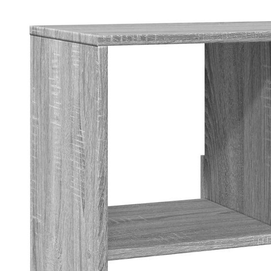 Boekenkast 100X33X187,5 Cm Bewerkt Hout Eikenkleur 187.5 cm Grijs sonoma