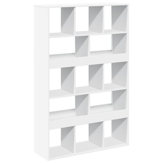 Boekenkast 100X33X156,5 Cm Bewerkt Hout 156.5 cm Wit
