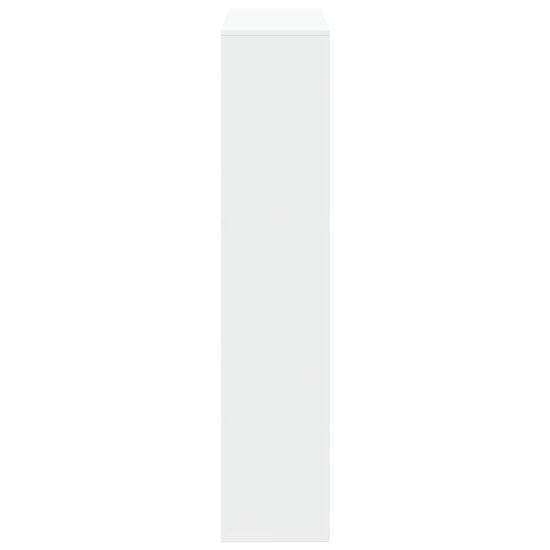 Boekenkast 100X33X156,5 Cm Bewerkt Hout 156.5 cm Wit