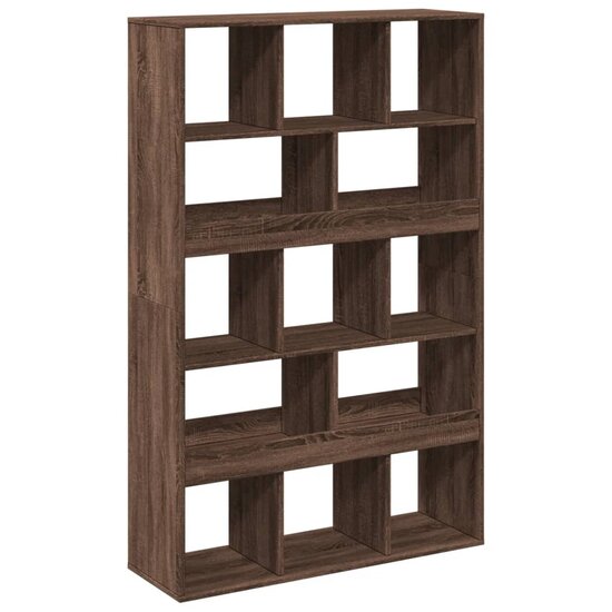 Boekenkast 100X33X156,5 Cm Bewerkt Hout Ig 156.5 cm bruin eikenkleur