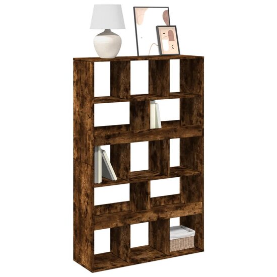 Boekenkast 100X33X156,5 Cm Bewerkt Hout Kleurig 156.5 cm Gerookt eiken