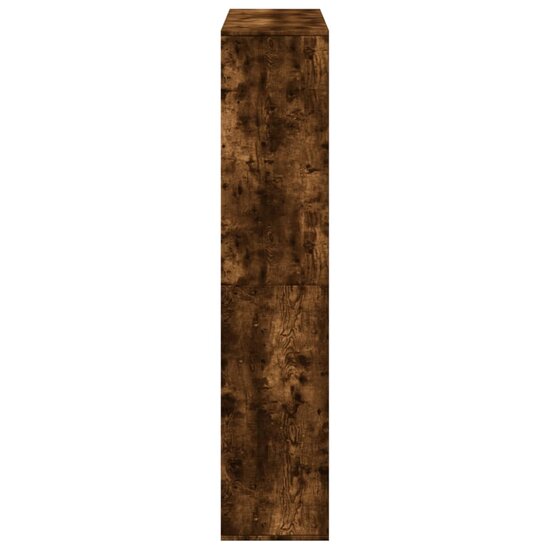 Boekenkast 100X33X156,5 Cm Bewerkt Hout Kleurig 156.5 cm Gerookt eiken