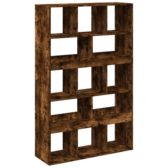 Boekenkast 100X33X156,5 Cm Bewerkt Hout Kleurig 156.5 cm Gerookt eiken