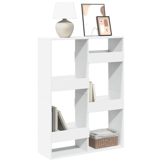 Boekenkast 100X33X Bewerkt Hout 135 cm Wit