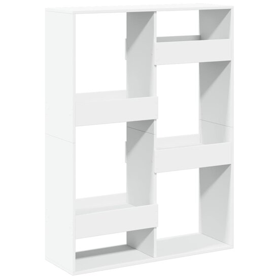 Boekenkast 100X33X Bewerkt Hout 135 cm Wit
