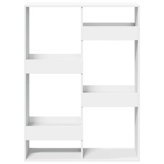 Boekenkast 100X33X Bewerkt Hout 135 cm Wit