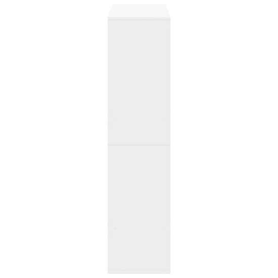 Boekenkast 100X33X Bewerkt Hout 135 cm Wit