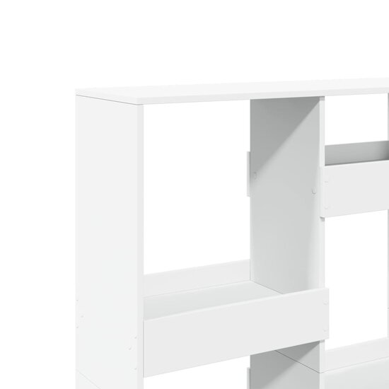 Boekenkast 100X33X Bewerkt Hout 135 cm Wit