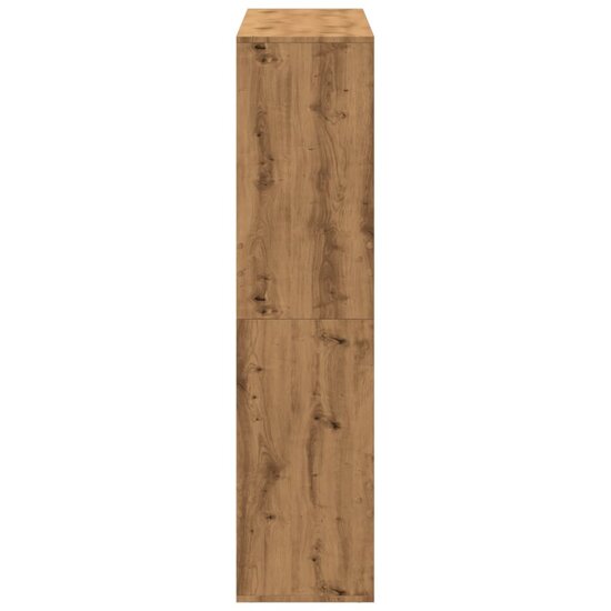 Boekenkast 100X33X Bewerkt Hout Artisanaal Eikenkleur 135 cm artisanaal eikenkleurig