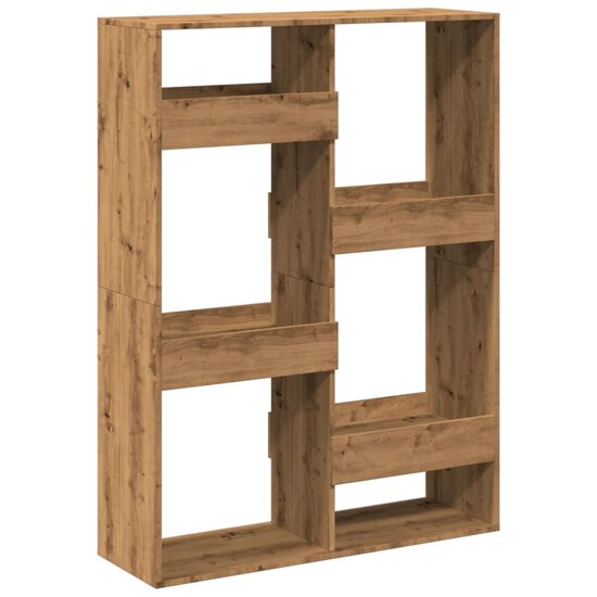 Boekenkast 100X33X Bewerkt Hout Artisanaal Eikenkleur 135 cm artisanaal eikenkleurig
