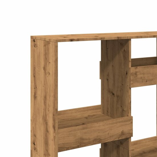 Boekenkast 100X33X Bewerkt Hout Artisanaal Eikenkleur 135 cm artisanaal eikenkleurig