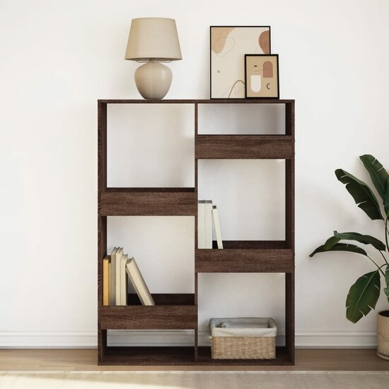 Boekenkast 100X33X Bewerkt Hout Ig 135 cm bruin eikenkleur