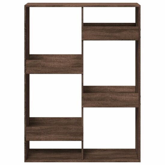 Boekenkast 100X33X Bewerkt Hout Ig 135 cm bruin eikenkleur