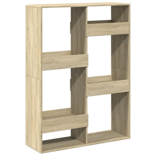 Boekenkast 100X33X Bewerkt Hout Kleurig 135 cm Sonoma eiken