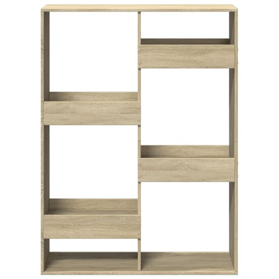 Boekenkast 100X33X Bewerkt Hout Kleurig 135 cm Sonoma eiken