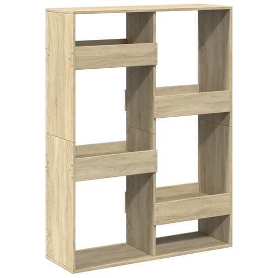 Boekenkast 100X33X Bewerkt Hout Kleurig 135 cm Sonoma eiken