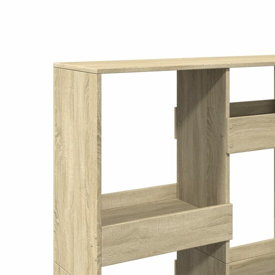 Boekenkast 100X33X Bewerkt Hout Kleurig 135 cm Sonoma eiken