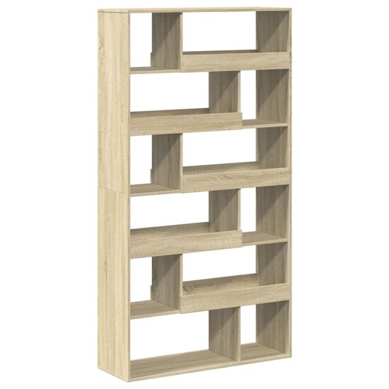 Boekenkast 100X33X187,5 Cm Bewerkt Hout Kleurig 187.5 cm Sonoma eiken