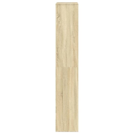 Boekenkast 100X33X187,5 Cm Bewerkt Hout Kleurig 187.5 cm Sonoma eiken